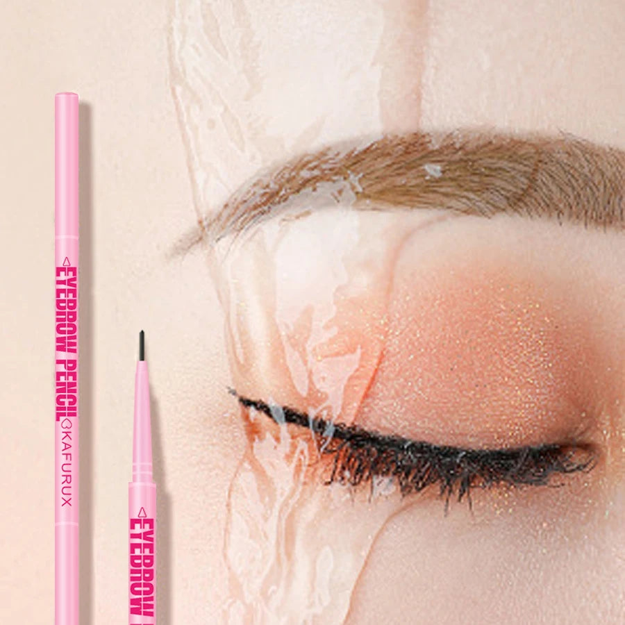 6 Colors Ultra-fine Double Headed Rotable Eyebrow Pencil Eye Korean Qme