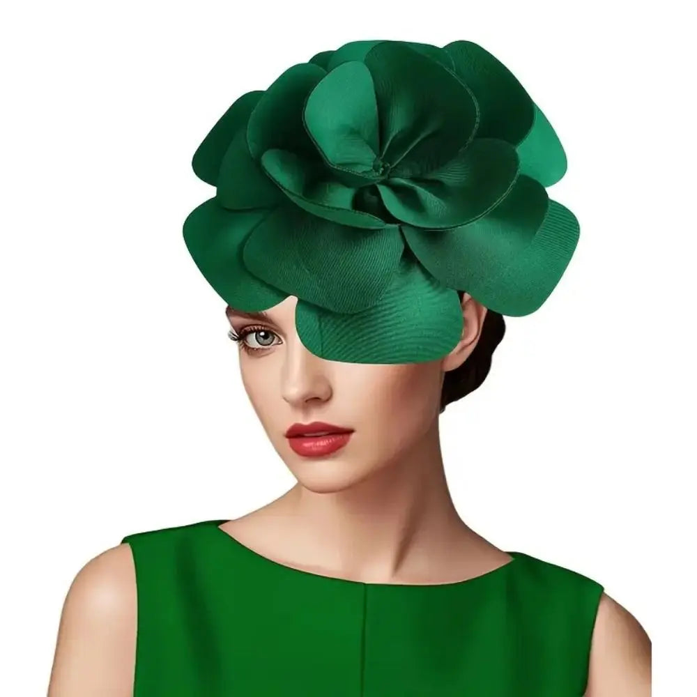 Exquisite Large Rose Flower Headband Sweet Elegant Oversized Qme