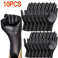 30/50/100PCS Black Nitrile Gloves Household Kitchen Bathroom Cleaning Gloves Dishwashing Nail Art Hair Dye Pets Latex Free Qme 10PCS-5pairs M
