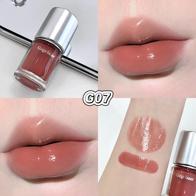 GEGE BEAR Water Light Mirror Lip Gloss Lasting Moisturizing Non-stick Qme GX1583-G07