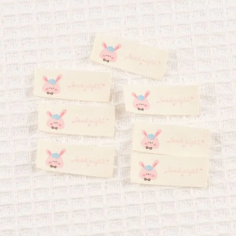 50pcs 15×40mm Mixed Cartoon Animals Pattern cotton Label Handmade DIY Clothing Shoe Bag Labels Artistic Decorations cp3807 Qme 15x40mm cp3807-3