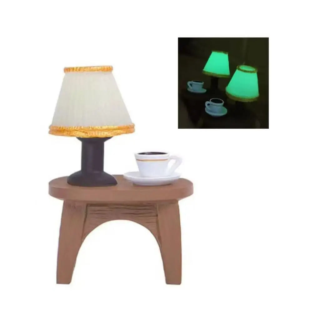 Oriental Kitty Toad Resin Statue Tiny Rocker Desk Lamp Accent Lovely Qme desk lamp