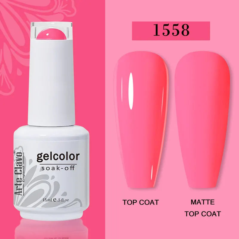 Arte Clavo15ml Gel Nail Polish Burgundy Red Brown Chocolate Art Soak