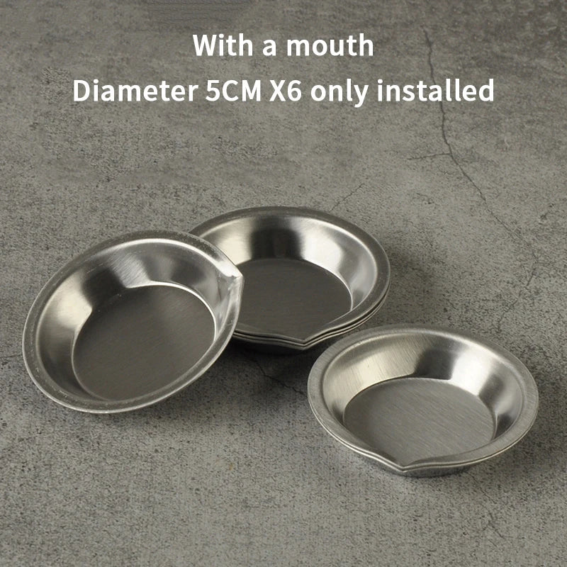 Makeup Palette Stainless Steel Small Round Paint Tray Artist Qme