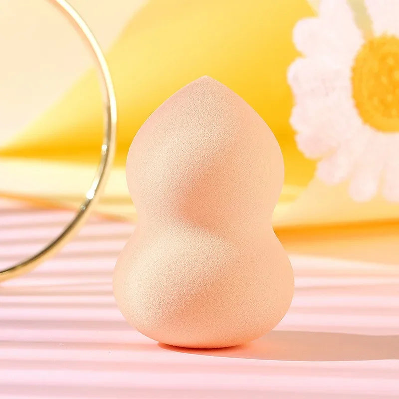 Peach Water Drop Gourd Makeup Sponge Professional Cosmetic Puff for Foundation Concealer Cream Make Up Blender Soft Sponge Qme Gourd-Orange