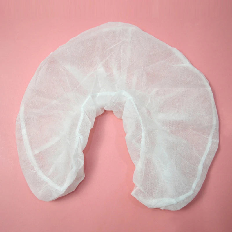 Headrest Covers Fitted Disposable Massage Face Rest Cradle White Qme