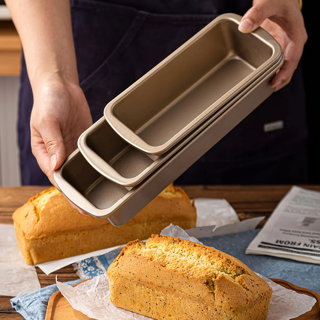 1pc Pound Cake Mold, Long Strip Toast Bread Mold, Non-Stick Bread Box, Baking Tray, Home Tool for Oven Use Qme