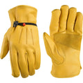 1PCS Genuine Leather Work Gloves Protective Wear-Resistant Outdoor Riding Welding Driver Gloves Qme AB XL