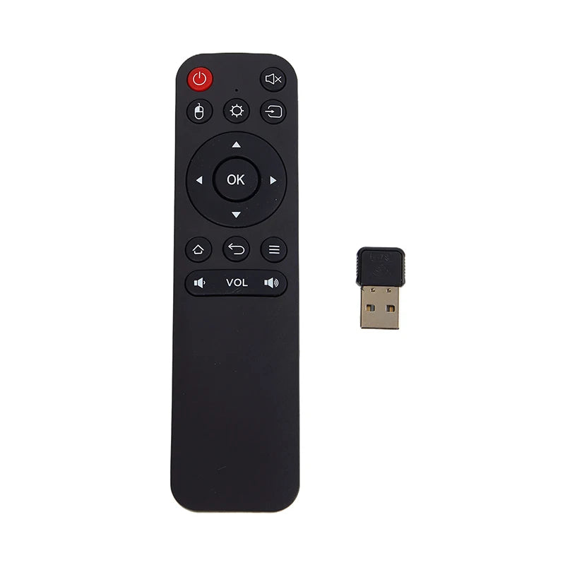 Wireless USB Receiver TV Box Remote Control Air Mouse Android Smart Qme Black