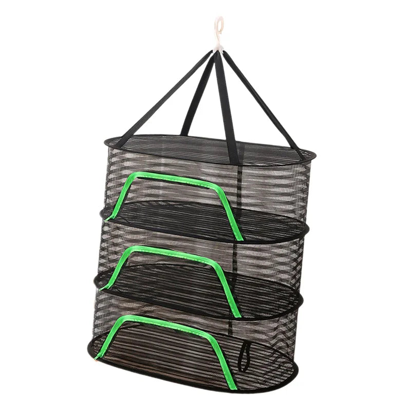 Dryer Bag Mesh Drying Net Vegetable Fruit Folding Food Anti-mosquito Qme
