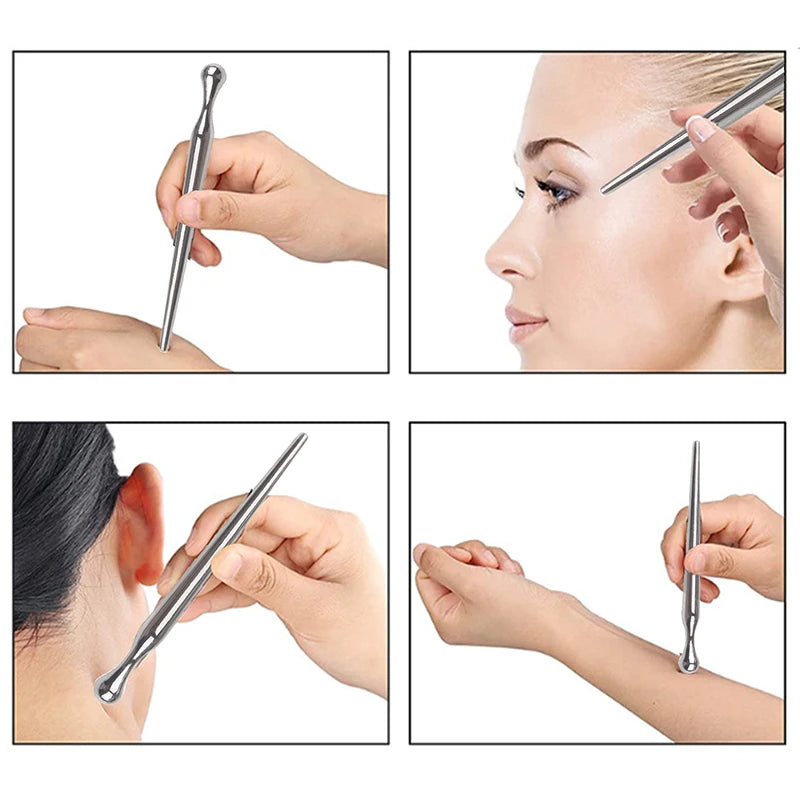 Metal Acupuncture Pen Manual Trigger Point Stimulation Deep Tissue Qme