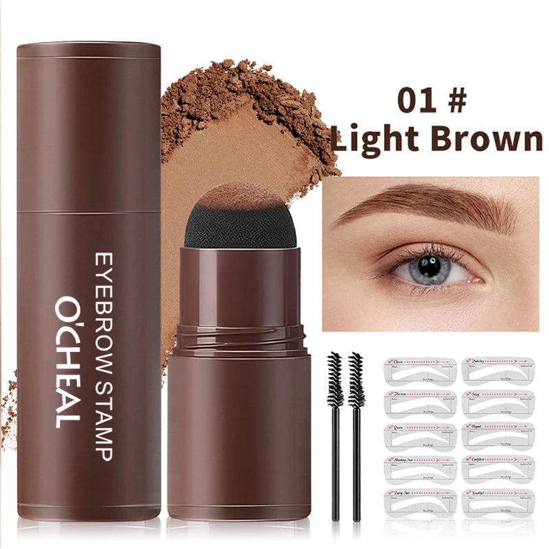 Waterproof Eyebrow Powder Long-lasting Fixing Easy Apply Suitable Qme 01 Light Brown
