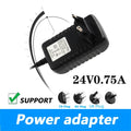 24V 0.75A Power Adapter 24V 750MA Universal Regulated Power Cord EU US UK AU PLUG DC 5.5*2.1MM Qme EU PLUG 24v 0.75A