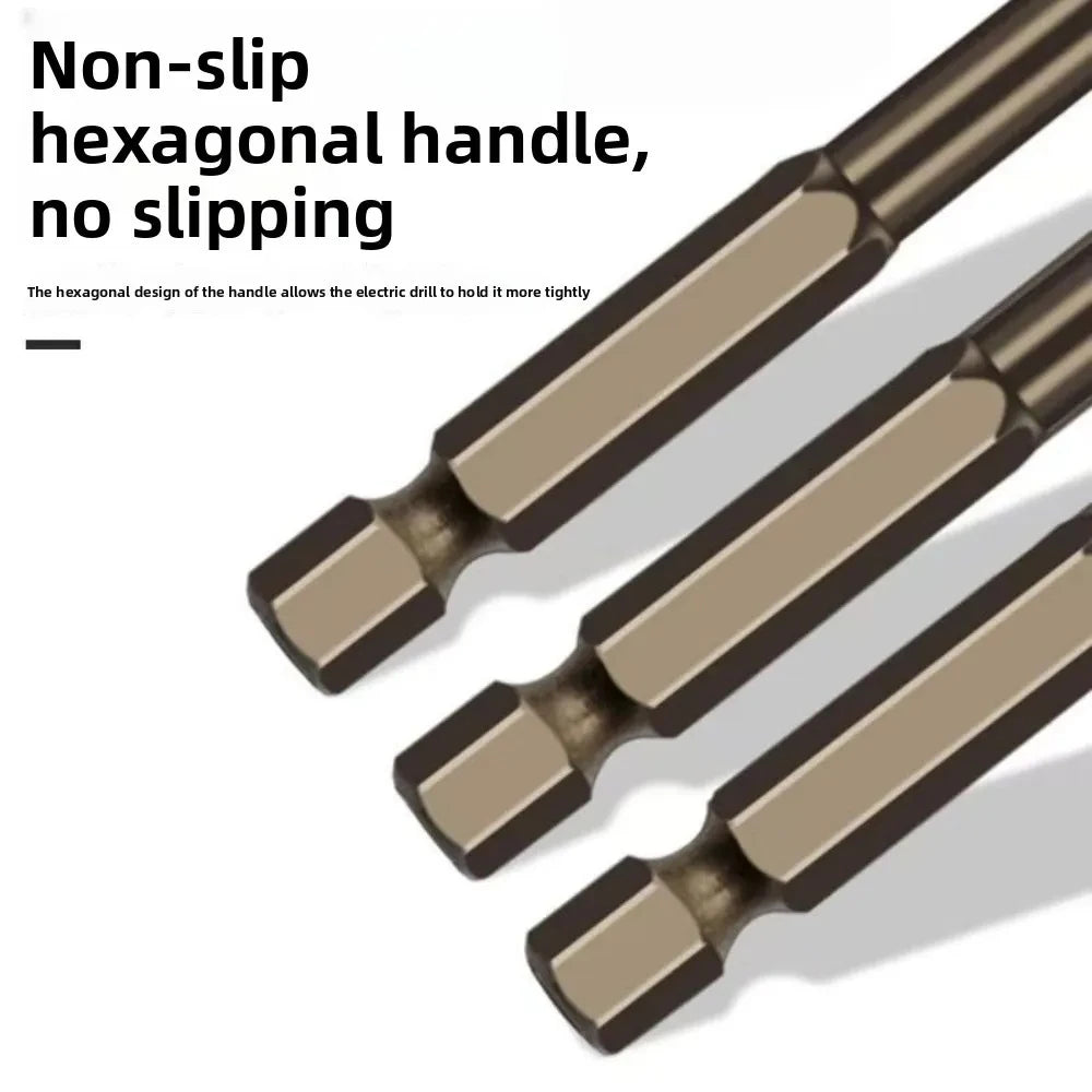 Hard Metal Hex-Shank Drill Bit Sets Tungsten Carbide Hole Cutter Tool For Wall Brick Glass Tile 3mm-12mm Qme