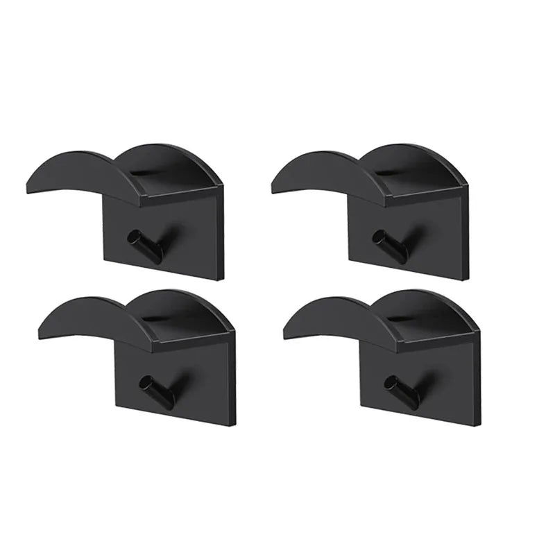 2/4/8/10Pcs Portable Cap Holder Rack No Drilling Design Baseball Hat Storage Case for Daily Cap Arrangement & Collection Qme Black 4Pcs