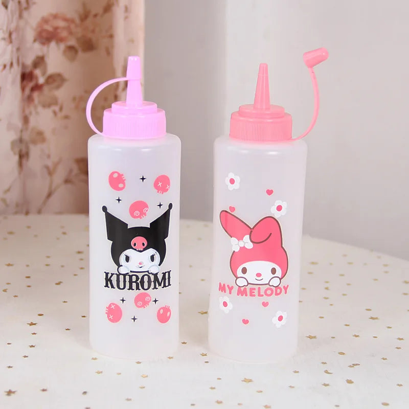 Hello Kitty Kuromi Squeeze Bottle Kitchen Plastic Sauce Jam Salad Qme 9