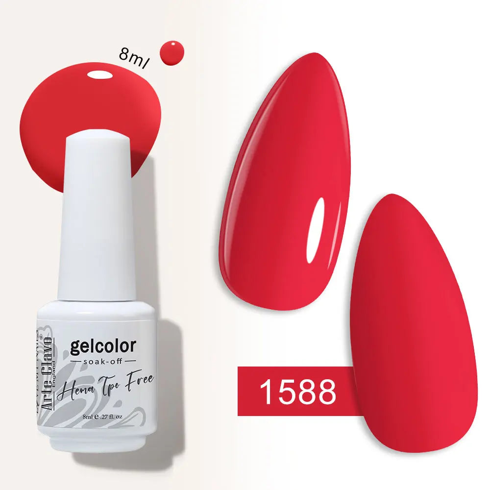 Arte Clavo Semi-permanent Gel Nail Varnish 180 Colors Semipermanent