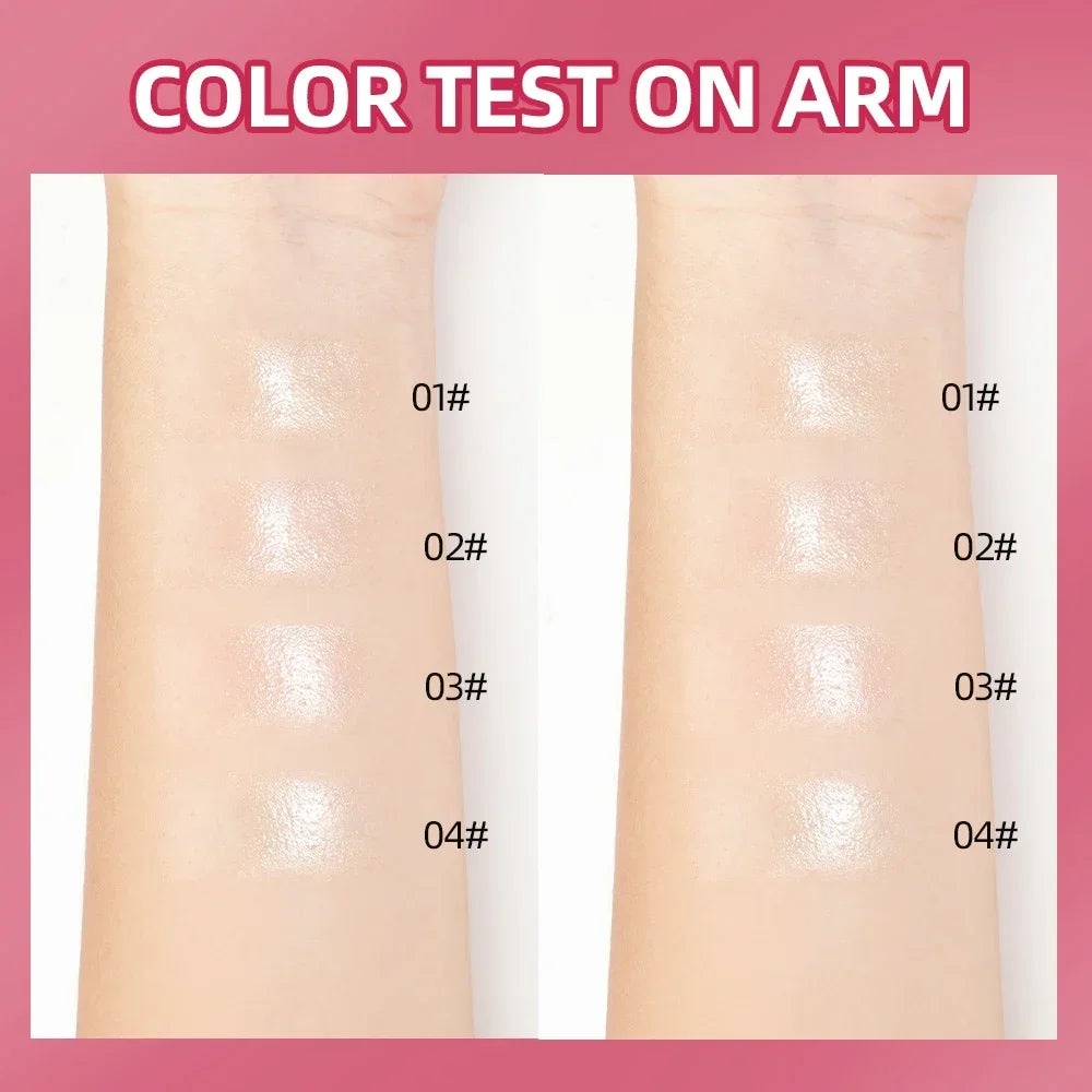 QIBEST 4Pcs Roll-On Lip Balm Moisturizing Clear Transparent Lip Oil Long Lasting Hydrating Rolling Bead Lip Gloss Woman Makeup Qme