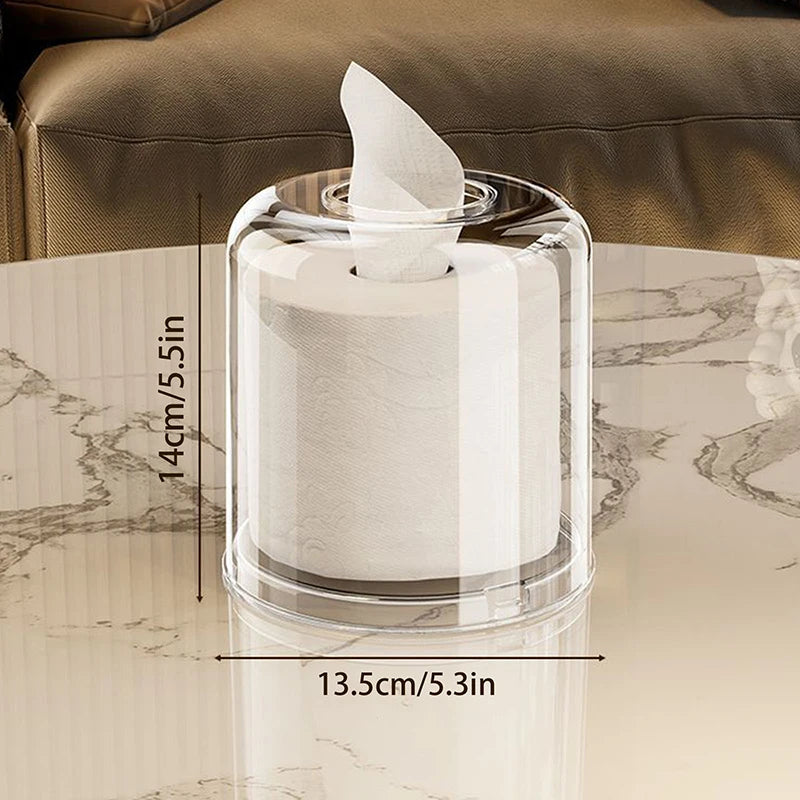 Living Room Desktop Transparent Napkin Box Ins Home Creative Bathroom Qme Rotundity