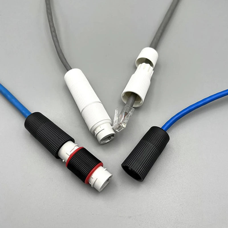 RJ45 Docking Connector Ethernet Network Straight-through Waterproof Qme