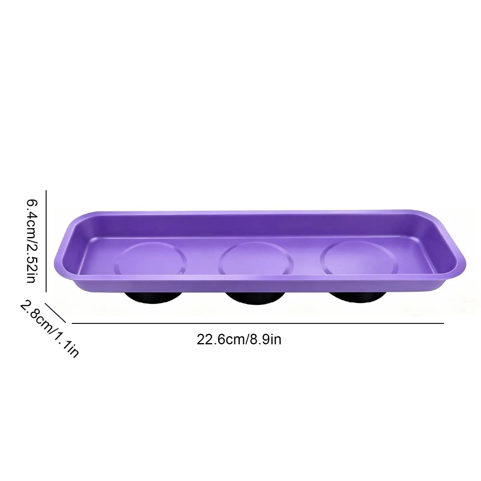 Magnetic Screw Tray Stainless Steel Organizer Bolt Mechanic Work Qme