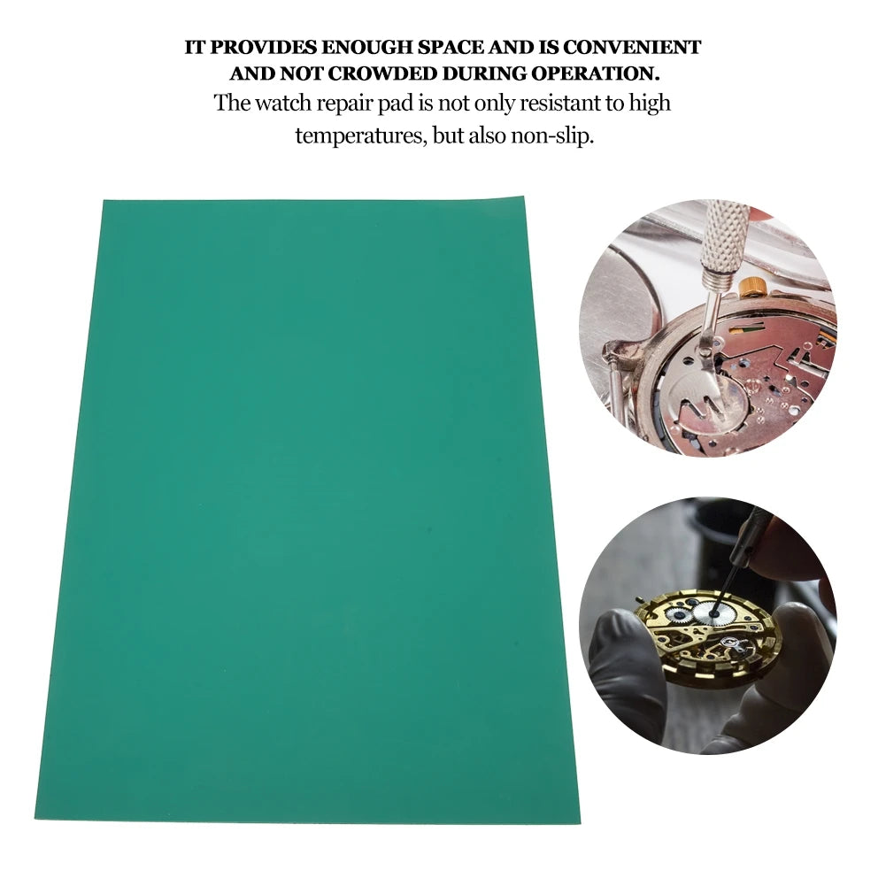 Watch Repair Mat Heat‑Resistant Watchmaker Soldering Station Mat Non‑Slip Watch Repair Work Pad (34 x 24cm) Watch Repair Pad Qme