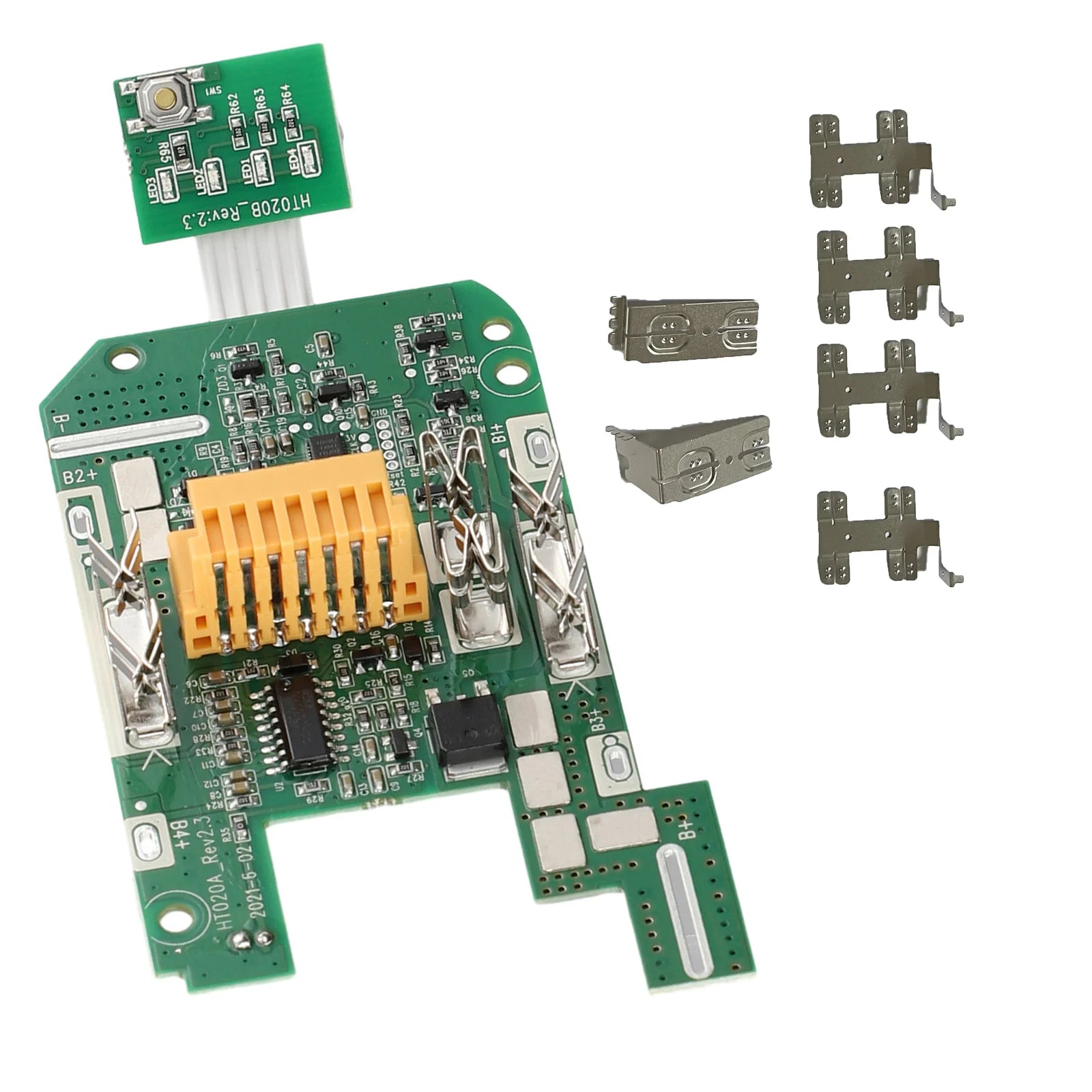 BL1830B For 18V Li-ion Battery Electric Power Display Key Charging Protection Circuit Board BL1815 BL1860 BL1830 Qme 1set