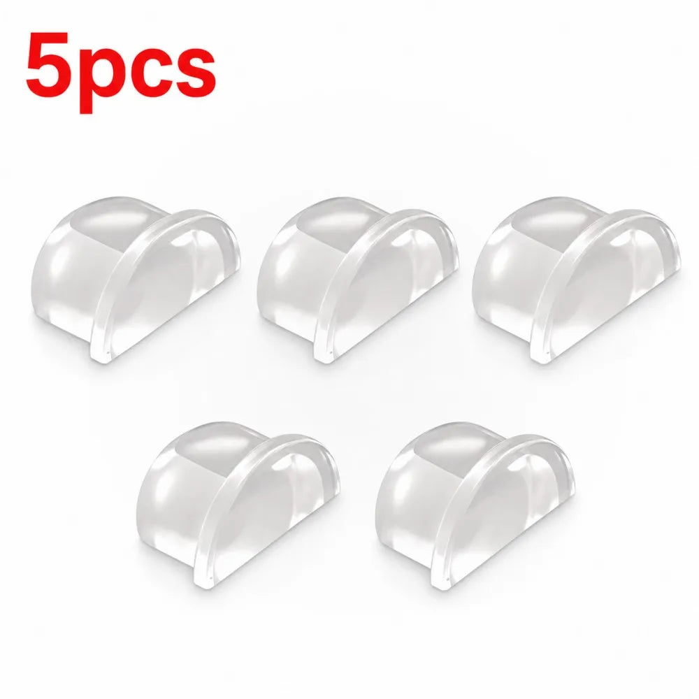 1-8pcs Transparent Silicone Door Stopper Self Adhesive Wall Protector Rubber Bumper Pad For Door Handle Cabinet Corner Furniture Qme 5pcs
