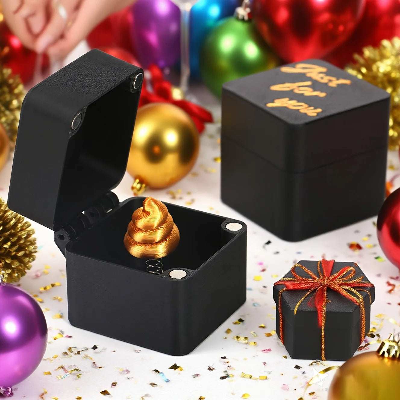 3D Printed Middle Finger Surprise Box Perfect Prank Novel Statue Qme