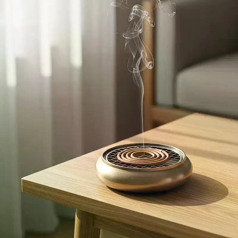 Stainless Steel Incense Holder Grid Base Incense Coil Holder Mesh Rustproof Heatproof For Home Yoga Meditation Qme