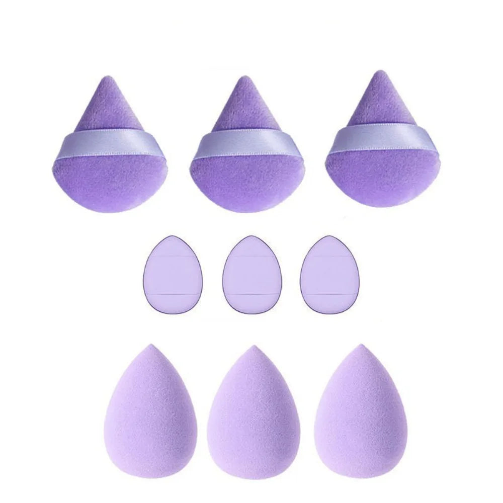 Makeup Sponge Dual Use Contour Highlight Liquid Cream Powder All Skin Qme Purple