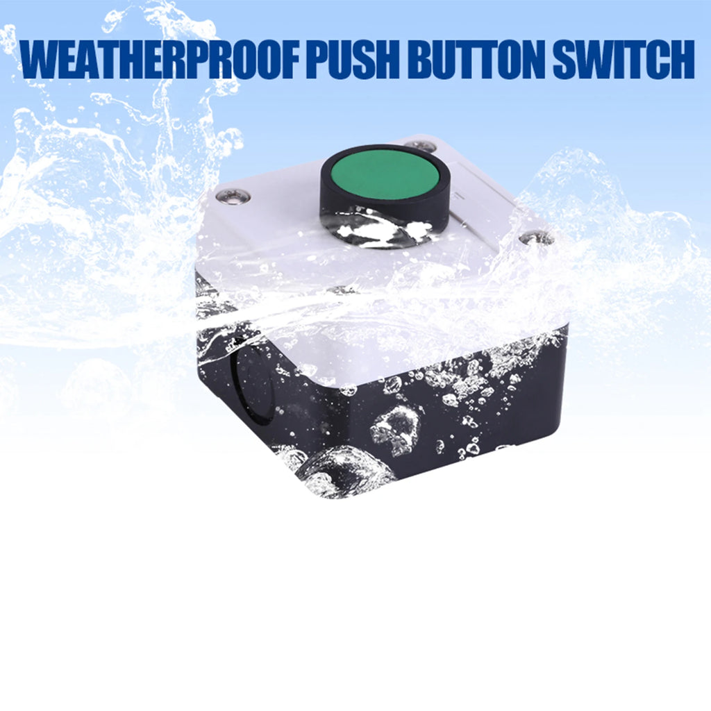 One Button Control Weatherproof Green Push Button Switch One Button Control Box for Gate Opener Qme