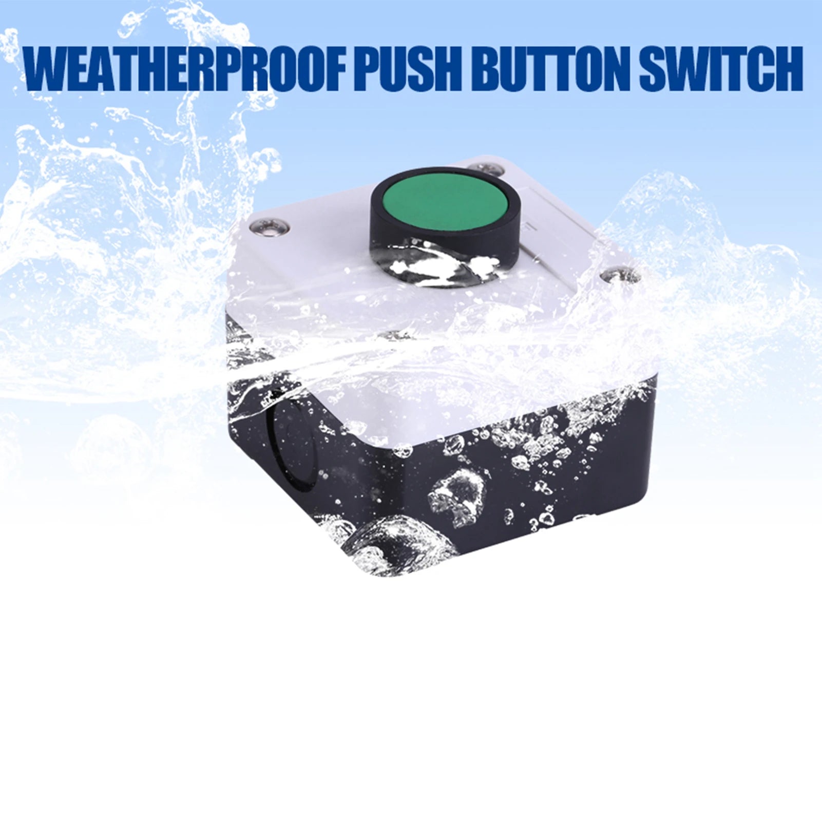 One Button Control Weatherproof Green Push Button Switch One Button Control Box for Gate Opener Qme