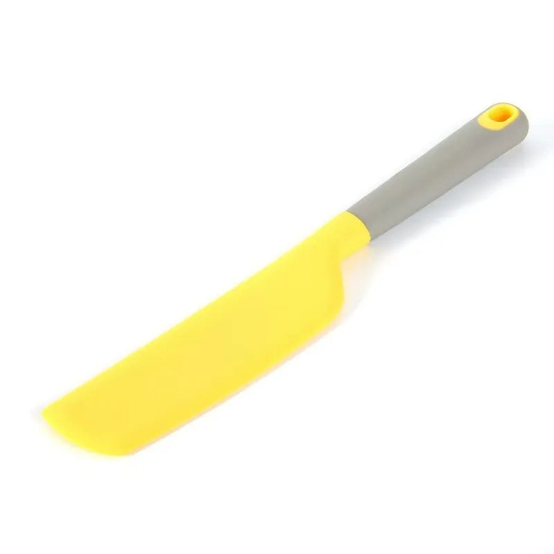Silicone Spatula Heat Resistant Non-stick Kitchen Turner Baking Cake Qme Yellow