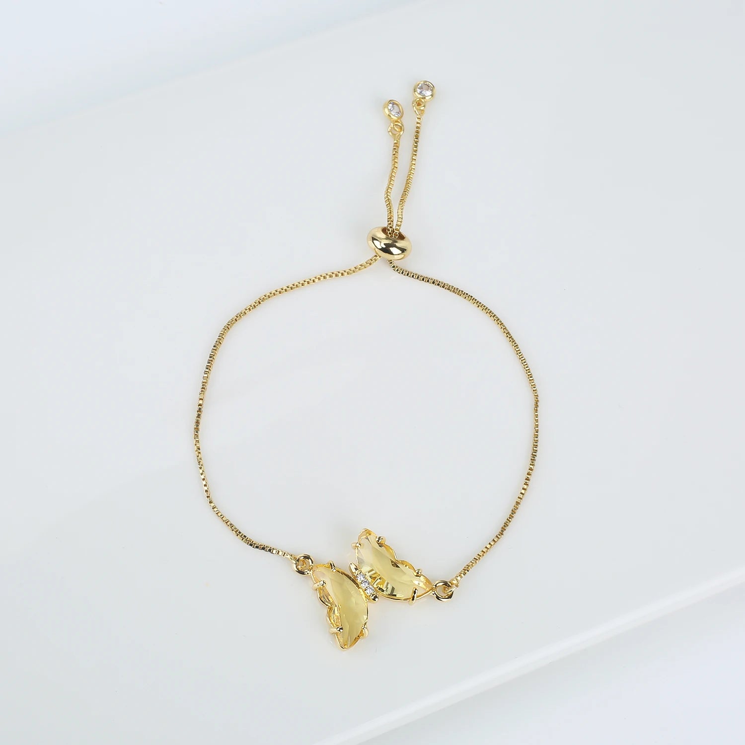 New Trend Fashion Crystal Zirconia Butterfly Charm Bracelet Temperament for Women Light Luxury Party Jewelry Gift Daily Wear Qme Bracelet 4 23cm