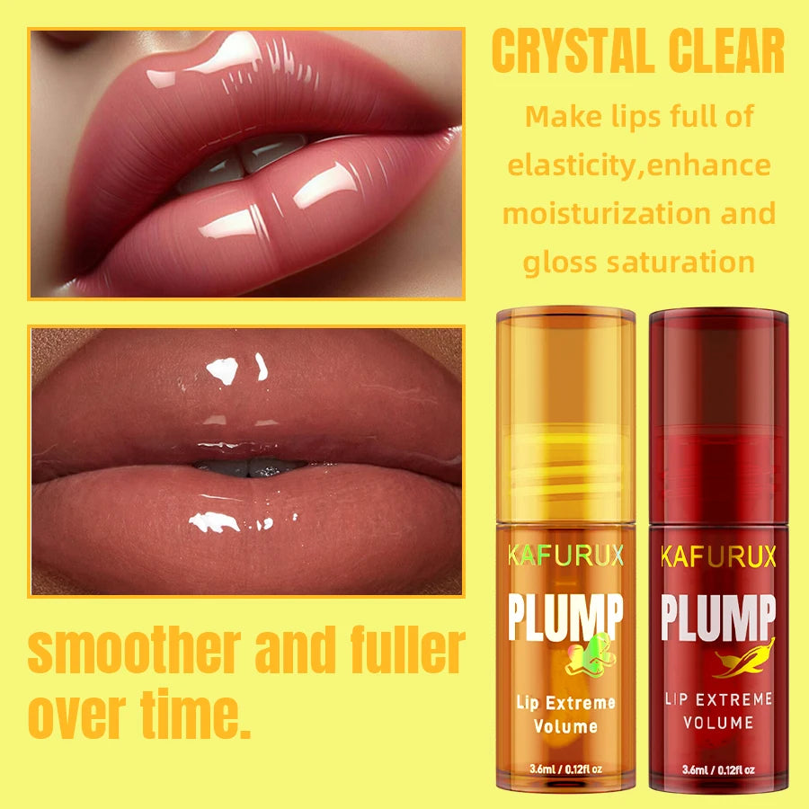 Lip Plump Long Lasting Oil Moisturizing Gloss Serum Instant Qme