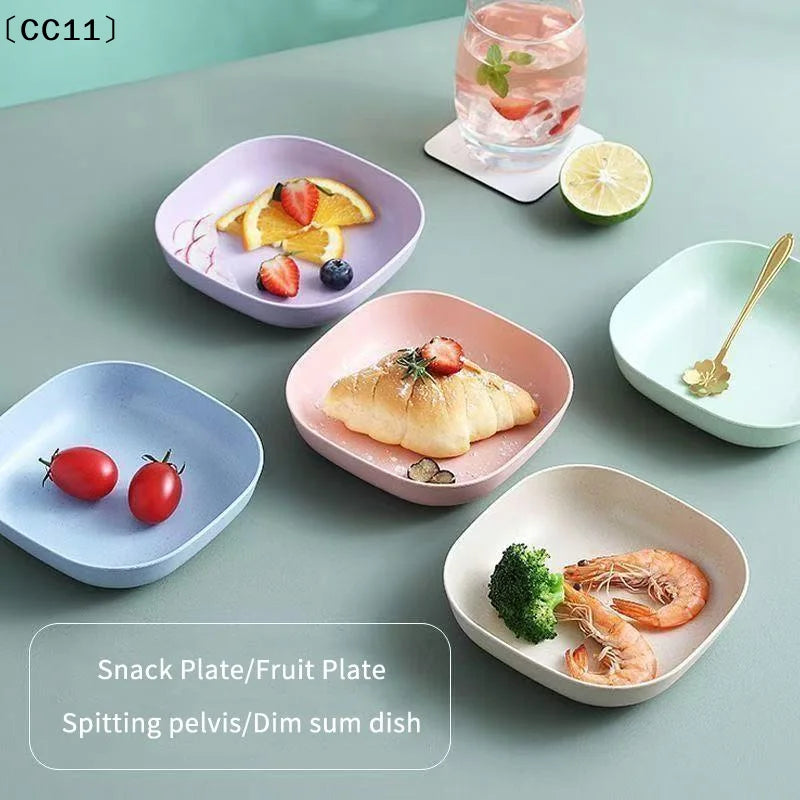 Snack Plate Macaron Simple Straw Bone Spitting Candy Fruit Cookie Qme Default Title