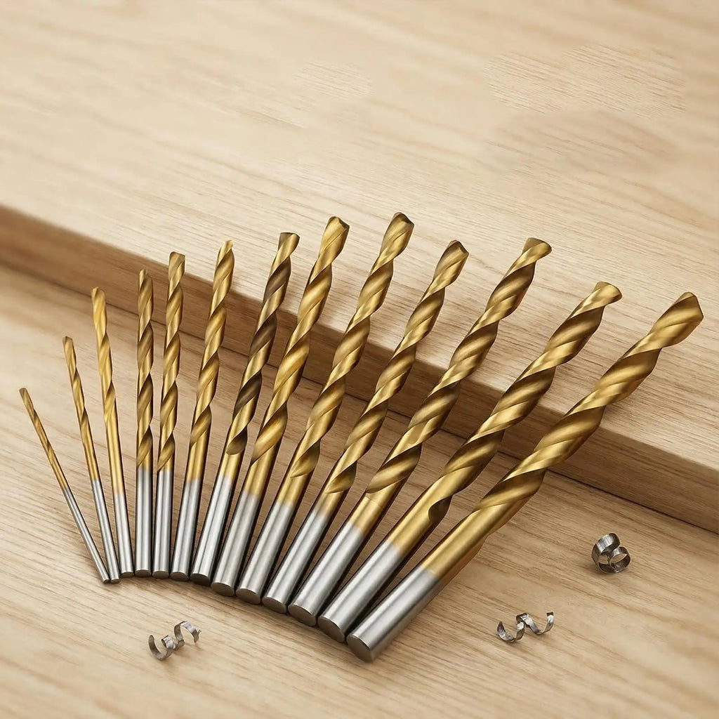 NEW Drill Bit 13 Piece Twist Woodworking Drilling Tools 1.5-6.5mm Twist Drill Bit Set For Wood Copper Aluminum Alloy Carpenters Qme