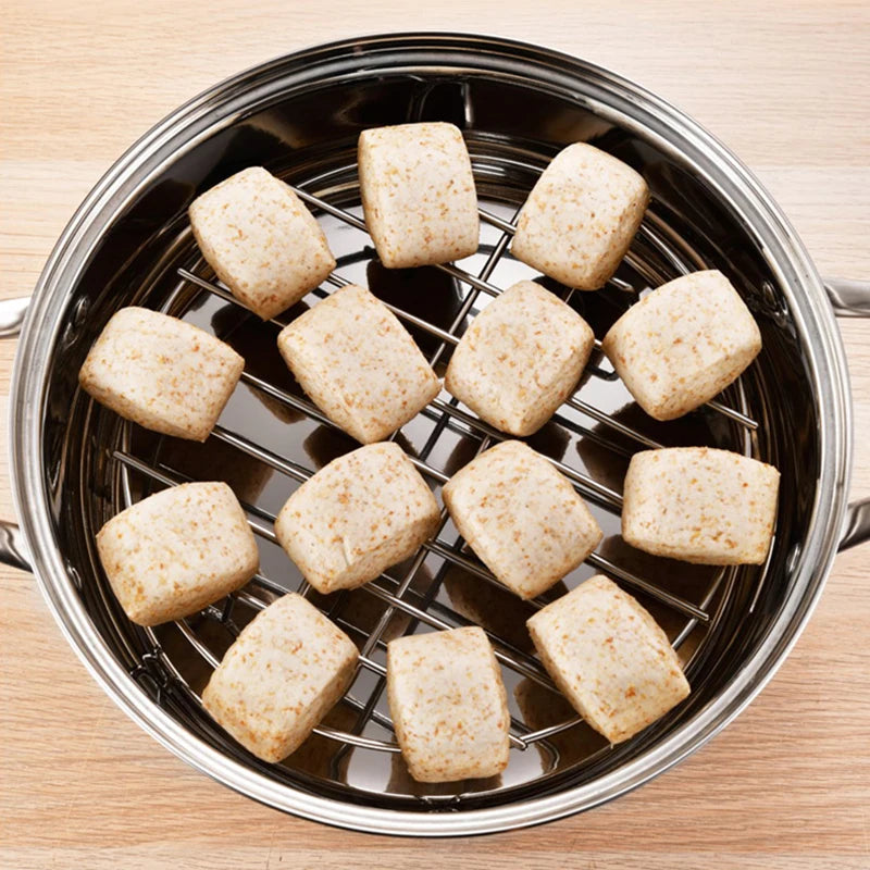 Cooking Baking Pot Stand Stainless Steel Cookware Steamer Rack Qme