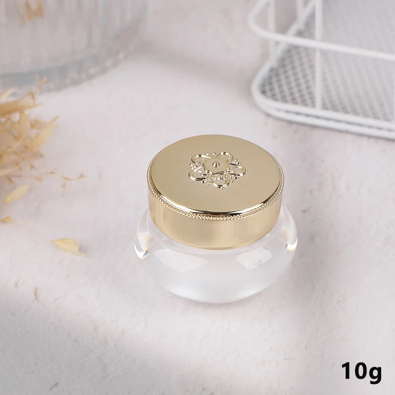 5 10 Empty Refillable Cream Jars Travel-friendly Makeup Skincare Qme B2