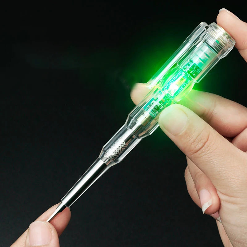 Induced Electric Tester Pen Screwdriver Probe Light Voltage Detector Qme