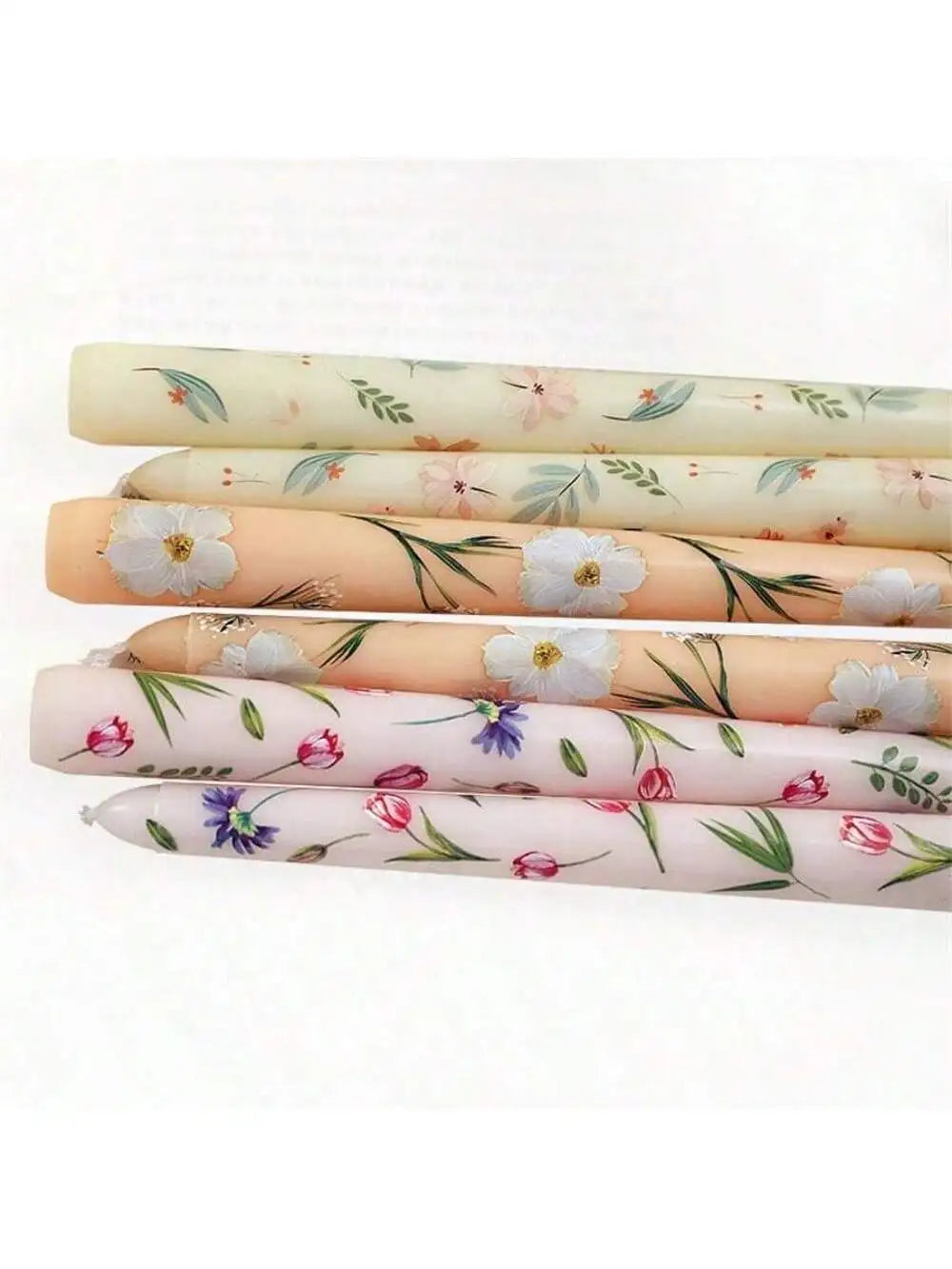 Box Printed Long Candle Christmas Winter Holiday Halloween Qme