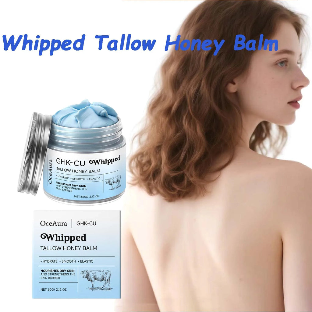 Whipped Tallow Honey Balm Deep Moisturizing for Dry Cracked Skin Non-Greasy Body Butter Brightening Tightening Face Cream Care Qme