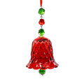 Red Transparent Crystal Wind Chime Multi-Purpose Window Wind Chime Ornament Bell Suncatcher Pendant Window Hanging Decorations Qme Red