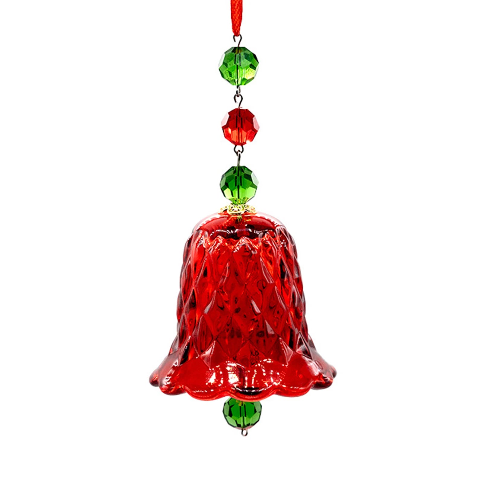 Red Transparent Crystal Wind Chime Multi-Purpose Window Wind Chime Ornament Bell Suncatcher Pendant Window Hanging Decorations Qme Red