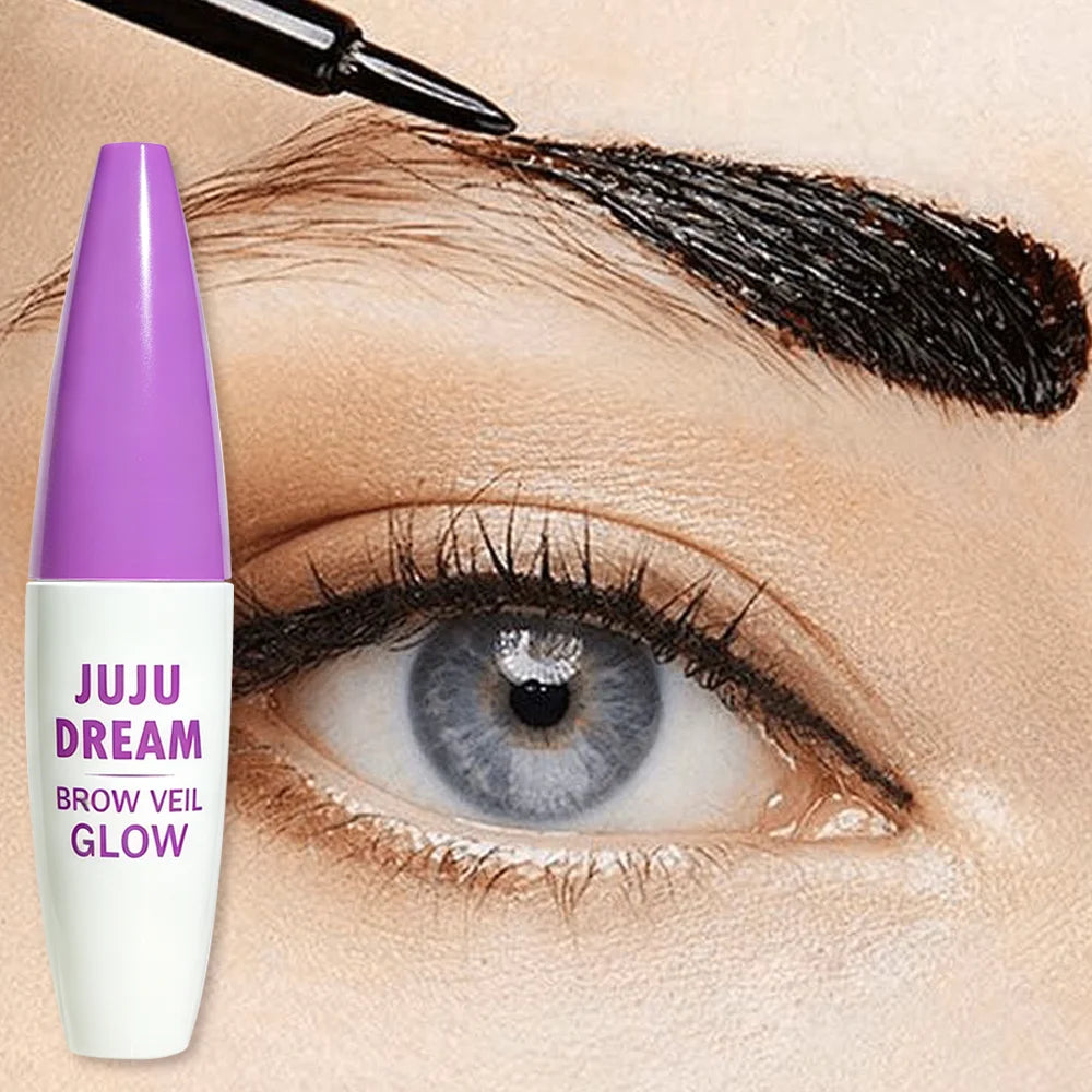 JUJU DREAM Brow Veil Glow Eyebrow Gel Waterproof Long Lasting Clear Qme