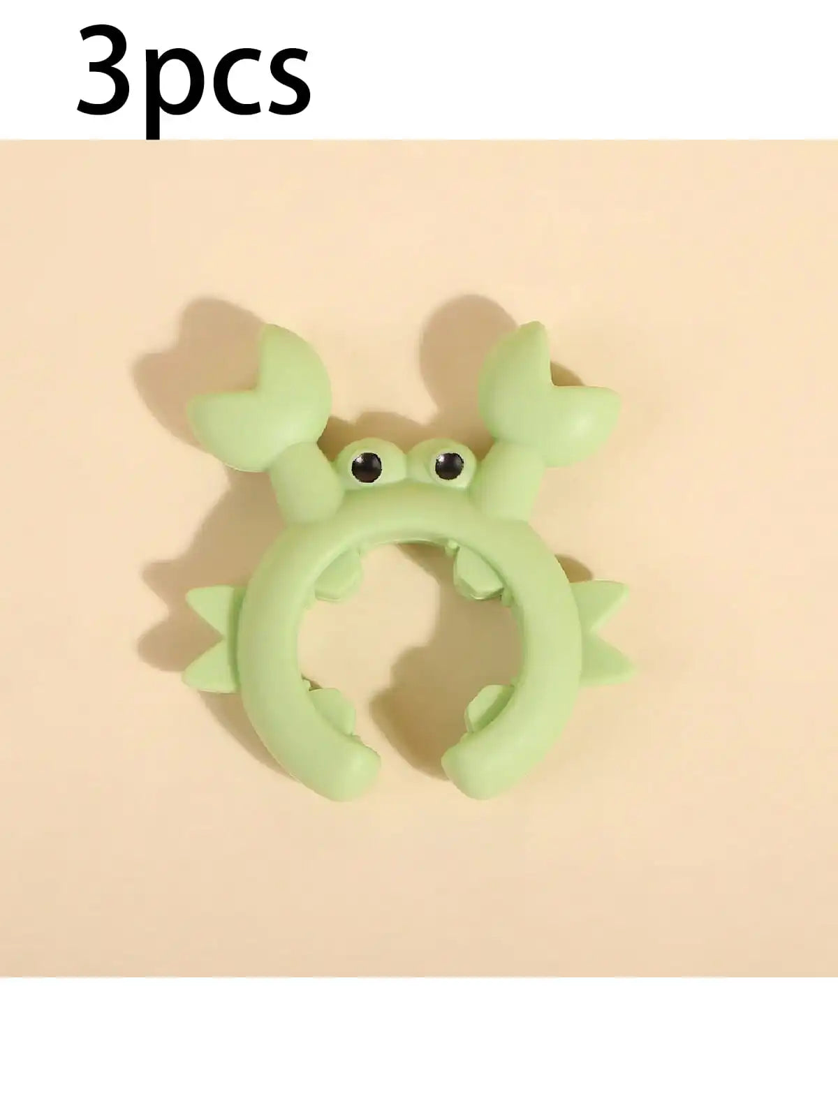 1 2 3 Crab Shaped Silicone Spatula Holder Kitchen Utensil Placement Qme Green 3pcs