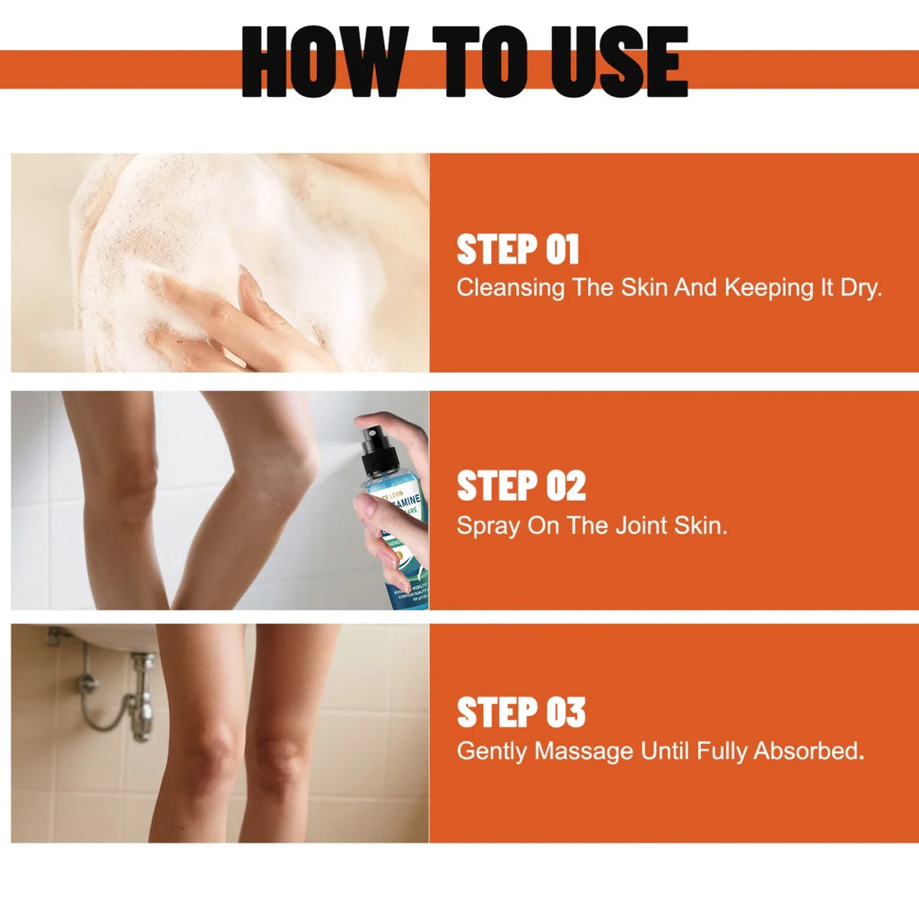 Advanced Mobility Glucosamine MSM Joint Spray, Collagen Hydrating Chondroitin Body Care Mist Qme
