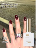 Burgundy Rhinestone Gel Nail Polish DIY Artistic Art Perfect Qme 05