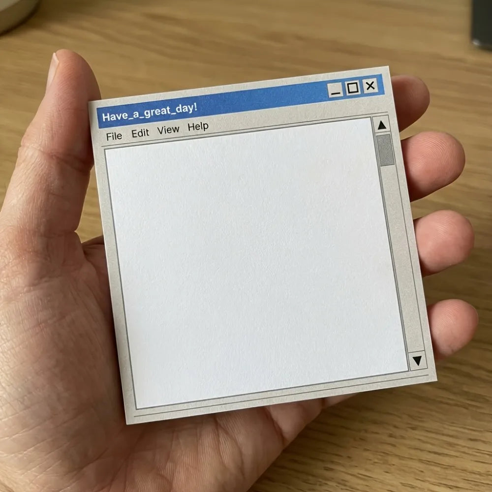 Retro Sticky Notes 200 Sheets 7 62x7 Vintage Memo Pads Office Desk Qme
